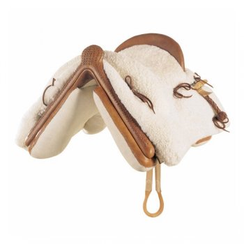 Sheepskin Ornamented Vaquera Mixta Saddle