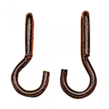 Black Japanned Curb Chain Hooks