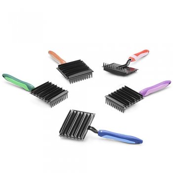 Metallic Square Soft Line Curry-Comb
